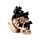 Decorative Ornament - Skull with Bats Crawling Inside