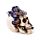 Decorative Ornament - Skull with Purple Vine Flowers