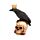 Decorative Ornament - Crow Wearing Crown Standing on Skulls