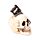 Decorative Ornament - Skull with Saw Through Head