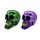 Decorative Ornament - Skull with Metallic Dragon Scales