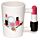 Shaped Handle Ceramic Mug - Lipstick