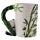 Shaped Handle Ceramic Mug - Panda with Bamboo Decal