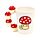 Shaped Handle Ceramic Mug - Cute Mushroom/Toadstool