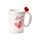 Shaped Handle Ceramic Mug - Amore Heart