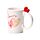 Shaped Handle Ceramic Mug - Amore Heart