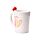 Shaped Handle Ceramic Mug - Amore Heart