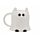 Novelty Shaped Ceramic Mug - Spooky Cat Ghost