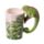 Shaped Handle Ceramic Mug - Chameleon