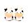 Ceramic Salt & Pepper Set - Black & White Cow