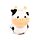 Ceramic Salt & Pepper Set - Black & White Cow