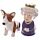Ceramic Salt & Pepper Set - Queen & Corgi