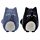 Ceramic Salt & Pepper Set - Feline Fine Black & Grey Cats