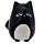 Ceramic Salt & Pepper Set - Feline Fine Black & Grey Cats
