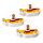 Eraser 3 Piece Set - The Beatles Yellow Submarine