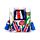 Stretchy Stress Fidget Toy - Union Jack Gorilla 9.5cm