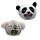Queasy Squeezies Fidget Toy - Adoramals Zoo Panda & Koala