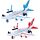 Kids Friction Light & Sound Action Toy - Jumbo Jet Aeroplane