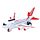 Kids Friction Light & Sound Action Toy - Jumbo Jet Aeroplane