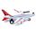 Kids Friction Light & Sound Action Toy - Jumbo Jet Aeroplane