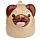 Novelty Upside Down Ceramic Mug - Mopps Pug