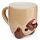Novelty Upside Down Ceramic Mug - Mopps Pug