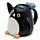 Novelty Upside Down Ceramic Mug - Huddle Penguin