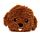 Microwavable Plush Lavender Heat Pack - Cavapoo Fluffy Dog Head