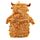 Hot Water Bottle with Plush Cover 650ml - Highland Coo