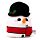 Squidglys Plush Toy - Cole the Snowman Christmas Festive Friends