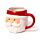 Ceramic Shaped Head Mug - Christmas Santa Head