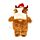 Hot Water Bottle with Plush Cover 1L - Christmas Highland Coo