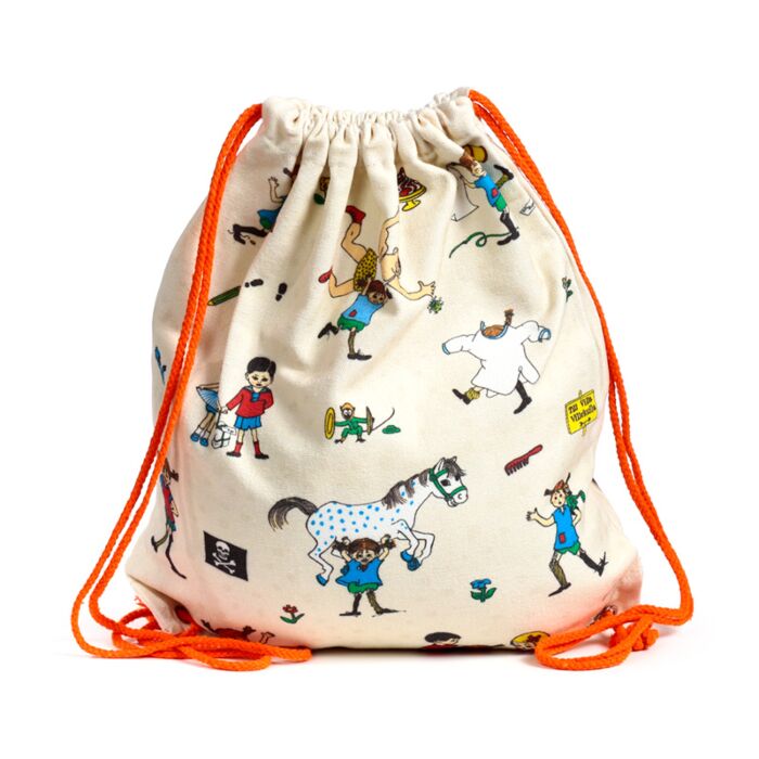 Drawstring Canvas Bag - Pippi Longstocking