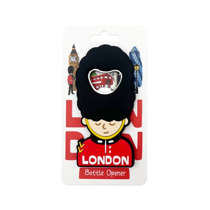PVC Bottle Opener - London Guardsman