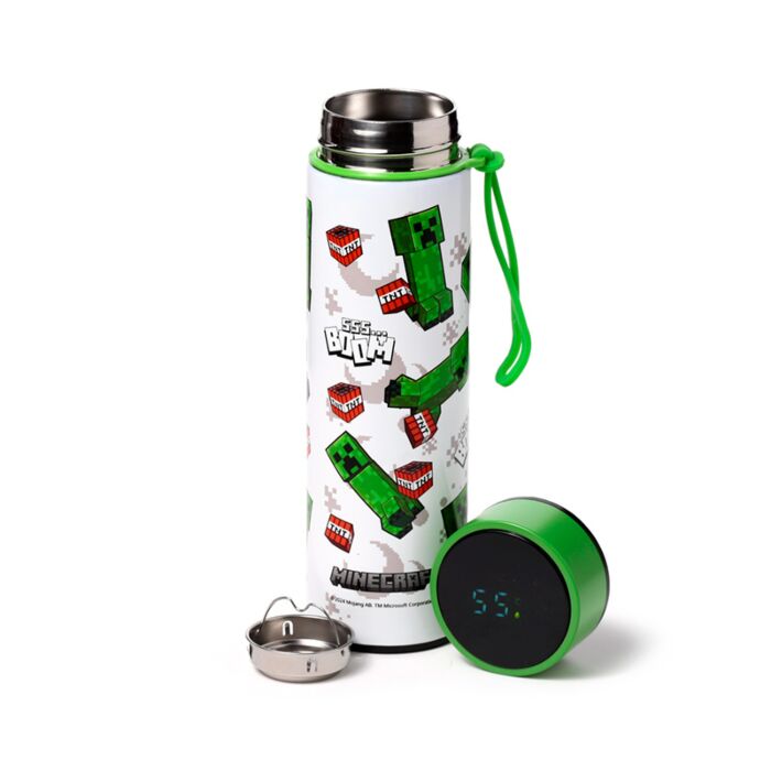 Reusable Insulated Drinks Bottle Digital Thermometer - Minecraft SSS… BOOM