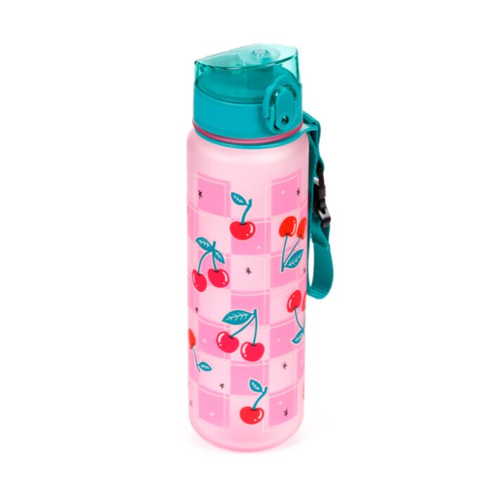 600ml Shatterproof Pop Top Water Bottle - Cherry