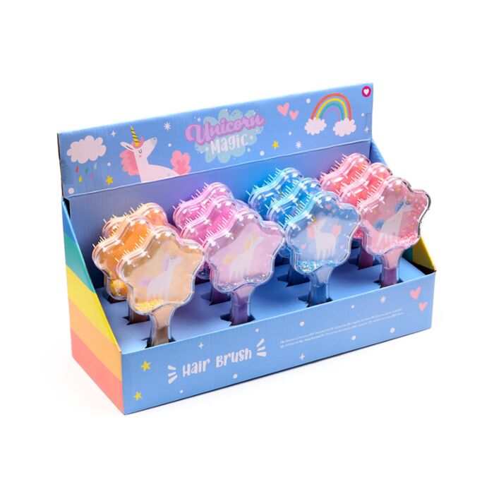 Glitter Shaped Hair Brush - Unicorn Magic