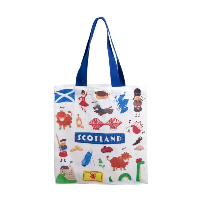Tote Shopping Bag - Scotland Souvenir