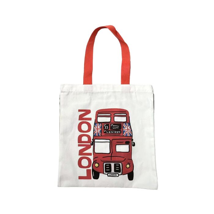 Tote Shopping Bag - London Souvenir Red Bus