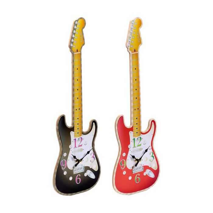 Shaped Wall Clock - Guitar Shaped