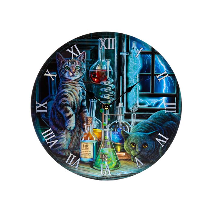 Wall Clock - Lisa Parker Jekyll and Hyde Cats
