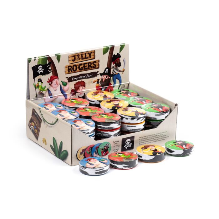 Compressed Travel Towel - Jolly Rogers Pirate