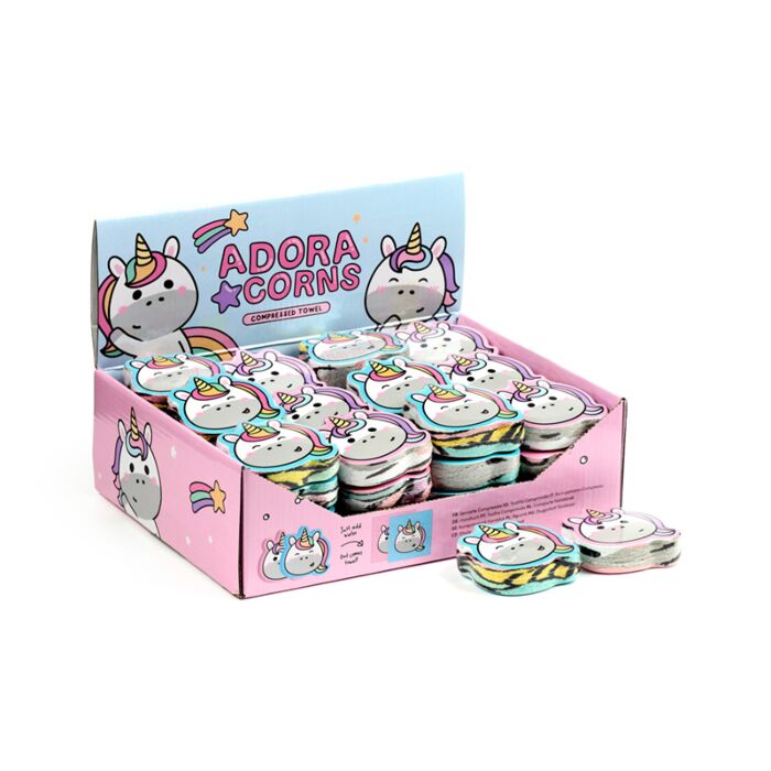 Compressed Travel Towel - Adoracorns Unicorn