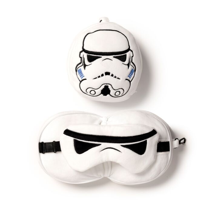 Relaxeazzz Travel Pillow & Eye Mask - The Original Stormtrooper