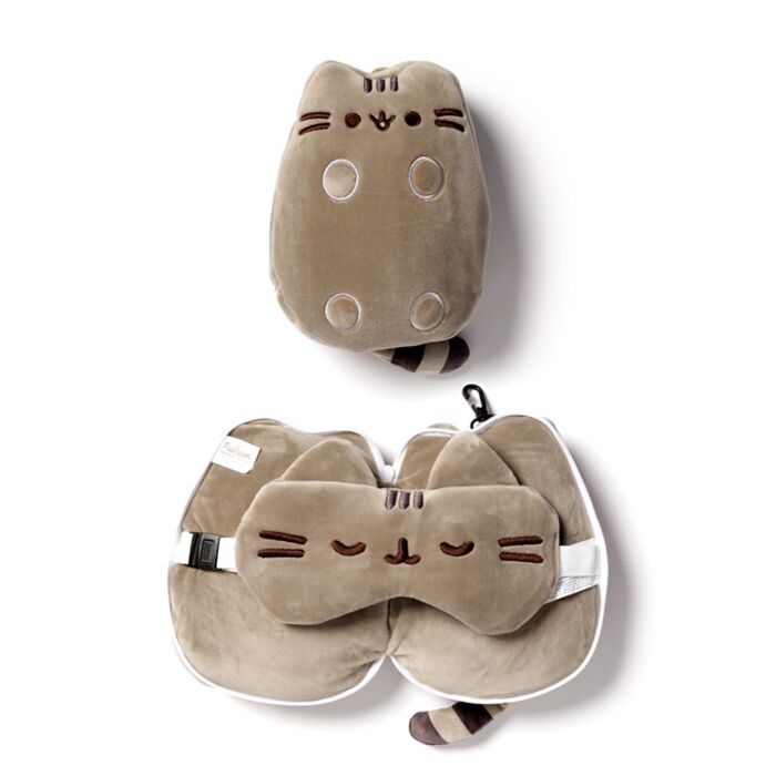 Relaxeazzz Travel Pillow & Eye Mask - Pusheen the Cat