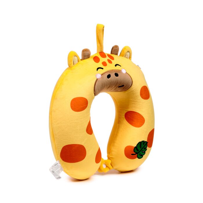 Relaxeazzz Plush Memory Foam Travel Pillow - Adoramals Raffi the Giraffe