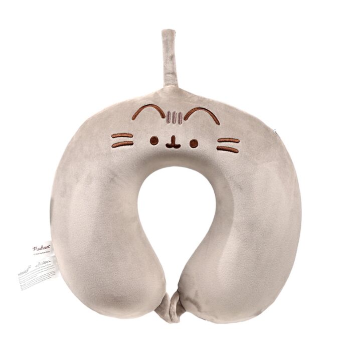 Relaxeazzz Plush Memory Foam Travel Pillow - Pusheen the Cat
