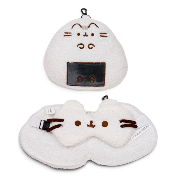 Relaxeazzz Shaped Travel Pillow & Eye Mask - Pusheen the Cat Bento Club
