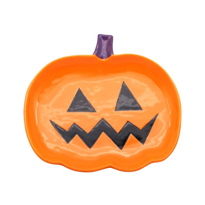 Ceramic Dish - Spooky Pumpkin