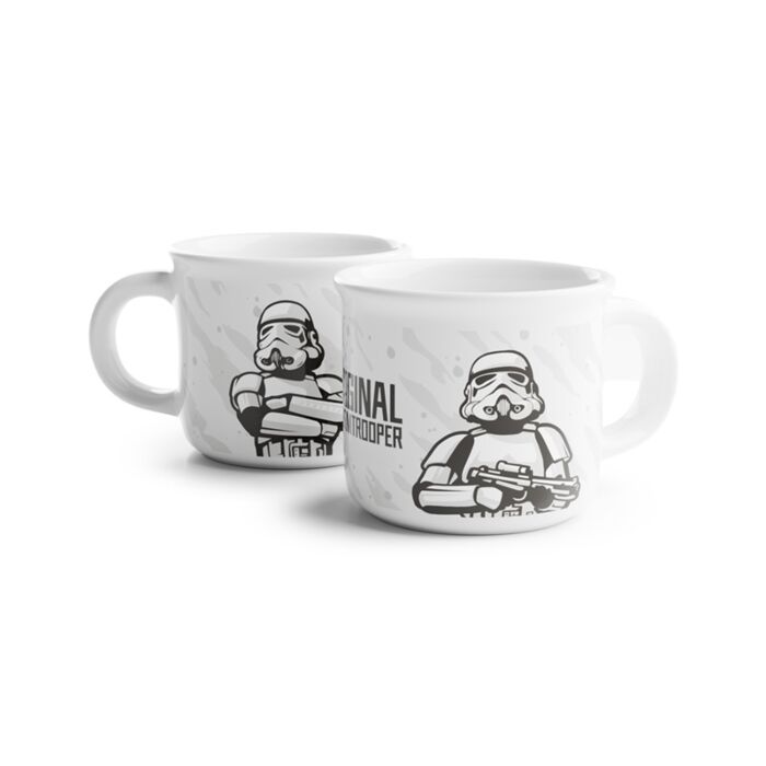 Set of 2 Porcelain Espresso Cups 75ml - The Original Stormtrooper